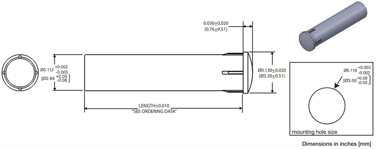 VCC LFB Low Profile Diffused Rigid Light Pipes
