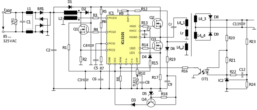 Infineon Technologies ICL5101 LED Resonant Controller IC
