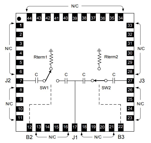 MACOM MASW-011071 PIN Diode Terminated SPDT Switch