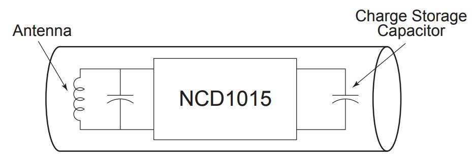 Block Diagram - IXYS Integrated Circuits NCD1015ZP Half-Duplex RFID Transponder