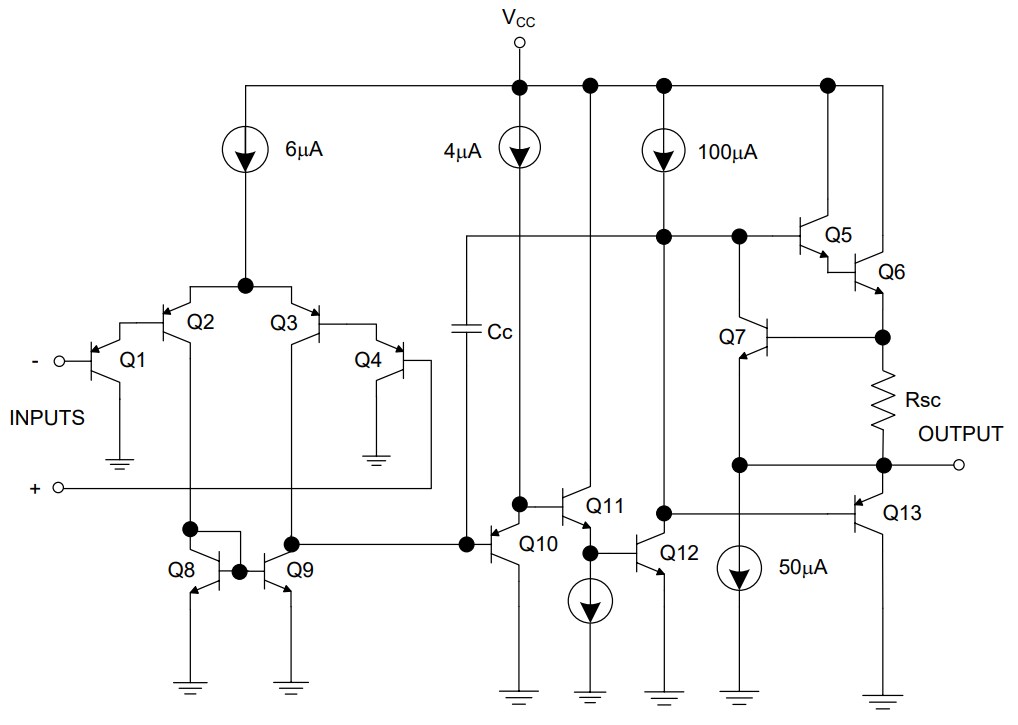 Block Diagram - Diodes Incorporated LM2904 Differential Comparators