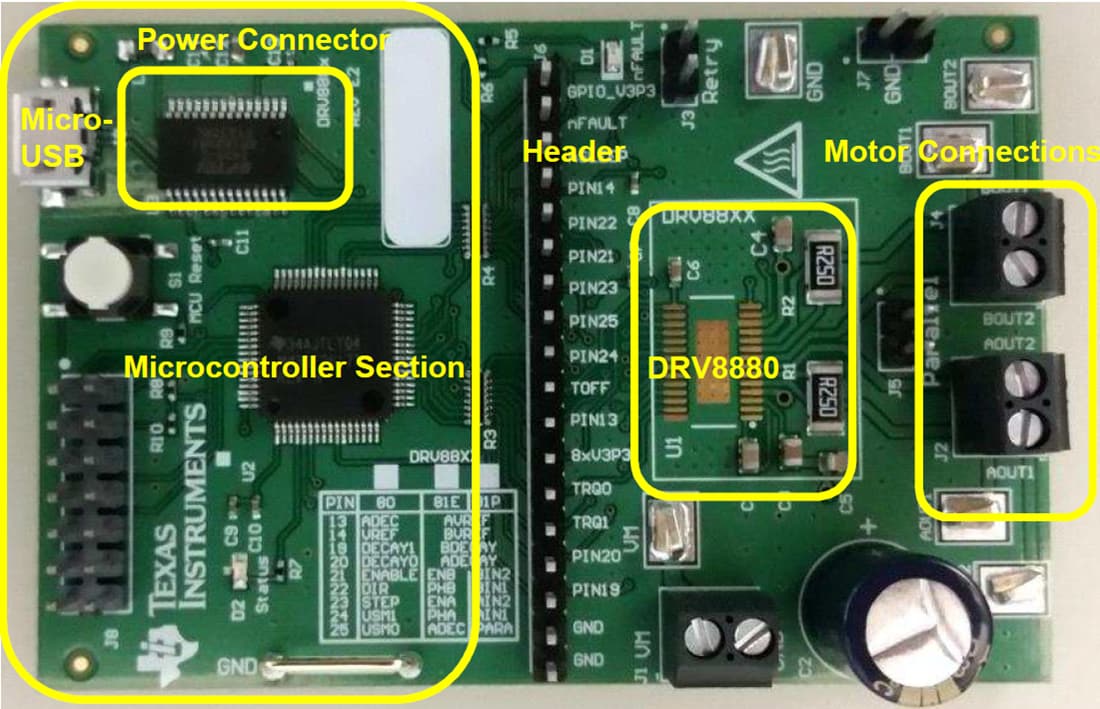 Schematic - Texas Instruments DRV8880EVM Stepper Motor Driver Evaluation Module