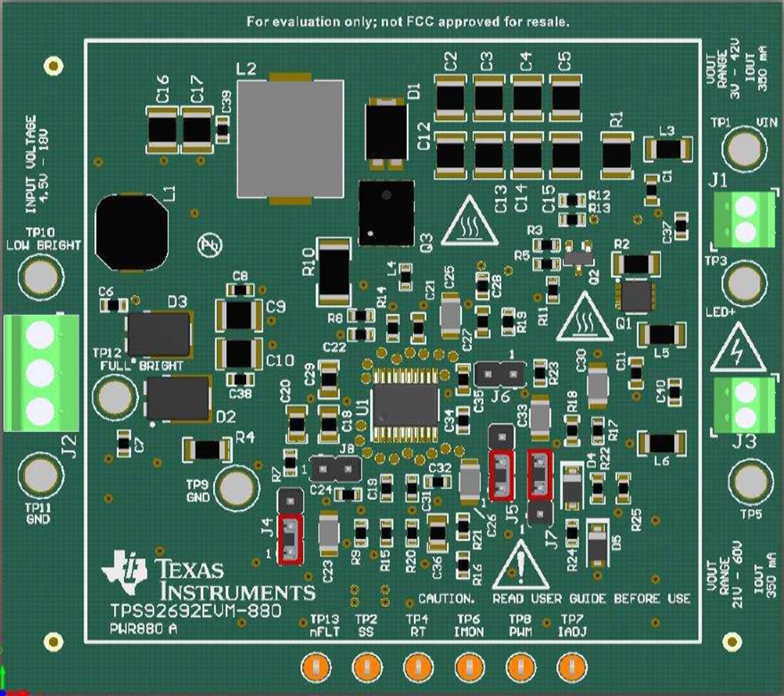 Mechanical Drawing - Texas Instruments TPS92692EVM-880 LED Driver Evaluation Module