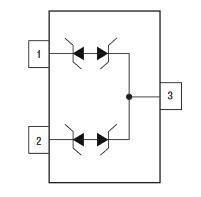 Block Diagram - Bourns CDSOT23-T24CAN-Q AEC-Q101 CANbus Protectors