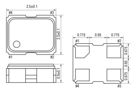ECS ECS-TXO-2520 Miniature SMD HCMOS TCXO Oscillators