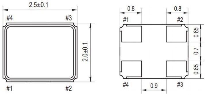 ECS ECX-2236 Compact SMD Crystals