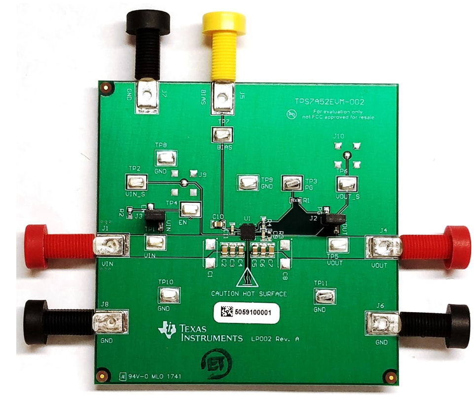 Schematic - Texas Instruments TPS7A52EVM-002 Evaluation Module