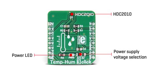 Block Diagram - Mikroe MIKROE-2937 Temp-Hum 3 Click