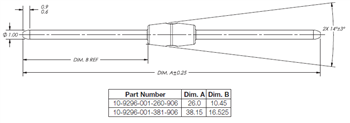 Mechanical Drawing - KYOCERA AVX STRIPT™ 10-9296 Jumpers & 2.5mm Poke-Home Contact