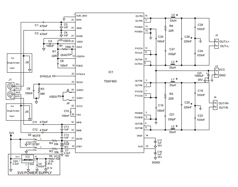 Schematic - STMicroelectronics STEVAL-CCA027V1 Demonstration Board