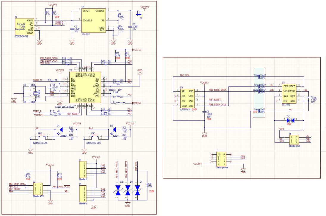 Schematic - Semtech TS13501EVB Evaluation Board