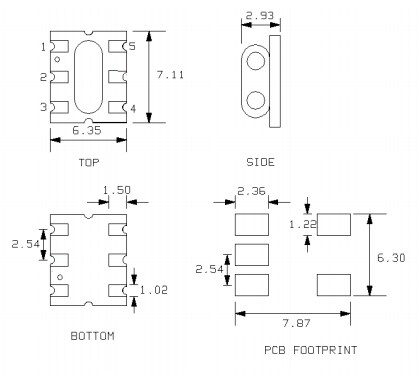 Mechanical Drawing - MACOM MACP-011068 Coupler