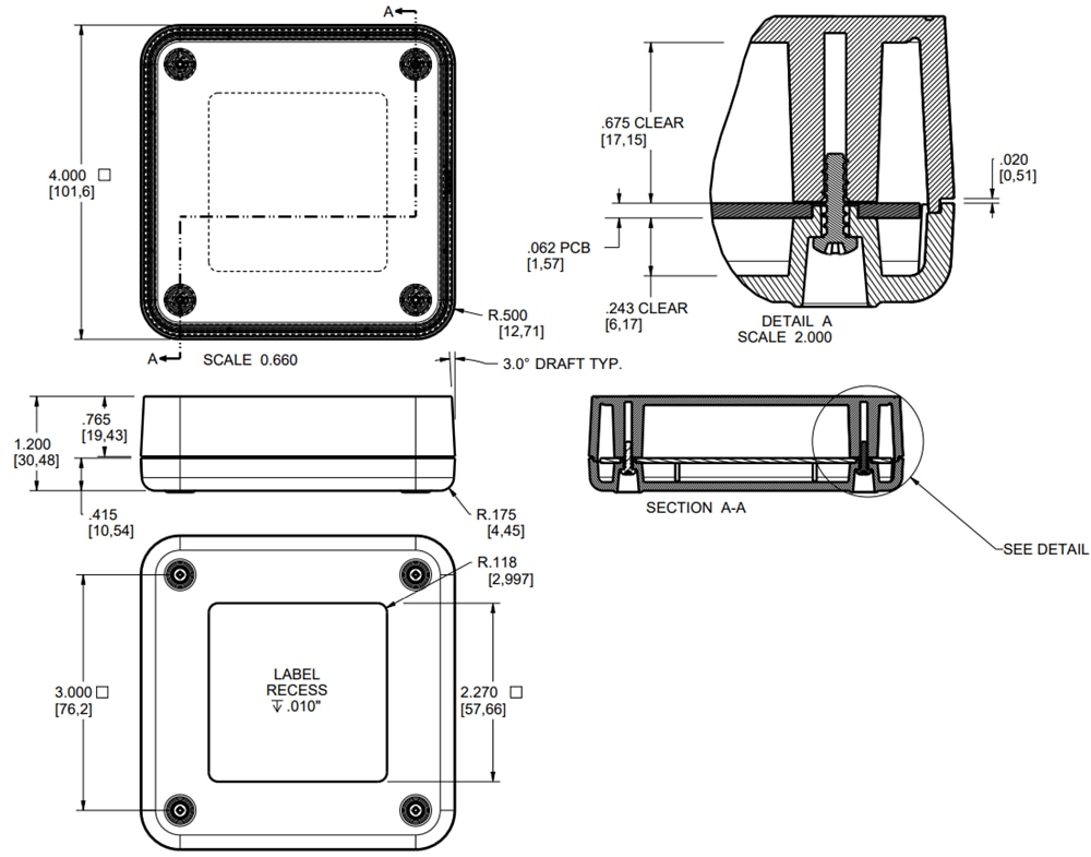 New Age Enclosures S-404012 Sensor Cubes