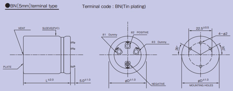 Chart - Rubycon HFG Snap-In Aluminum Electrolytic Capacitors