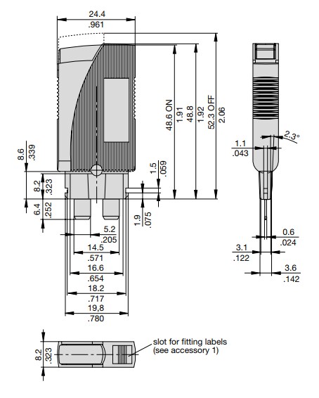Chart - E-T-A Circuit Breakers 1180 Thermal Overcurrent Circuit Breakers