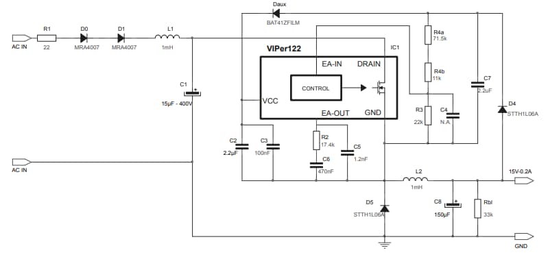 Schematic - STMicroelectronics STEVAL-VP12201B Evaluation Board