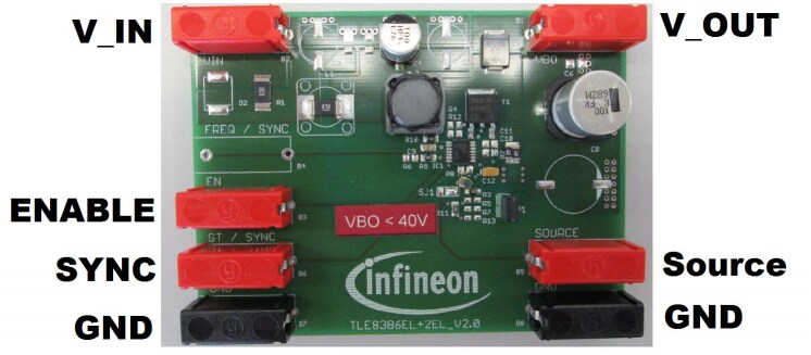 Infineon Technologies TLE8386-2EL Demonstration Board