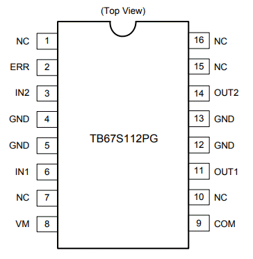 Block Diagram - Toshiba TB67S112PG Parallel Controlled Solenoid Driver