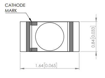 Mechanical Drawing - Lumex 0603 Surface-Mount Diode LEDs