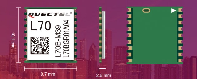 Chart - Quectel GNSS IoT Modules