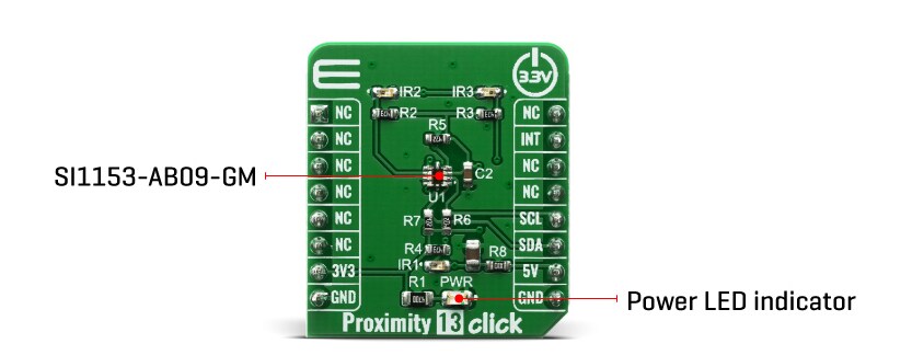 Block Diagram - Mikroe Proximity 13 Click