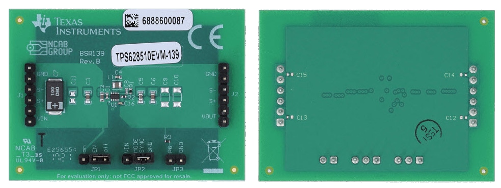 Mechanical Drawing - Texas Instruments TPS62851xEVM-139 Converter Evaluation Modules