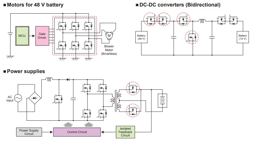 Toshiba Automotive U-MOSVIII-H Power MOSFETs