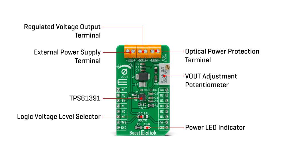 Block Diagram - Mikroe Boost 3 Click