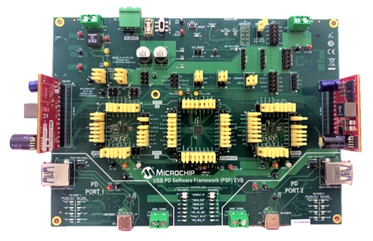 Microchip Technology EV65D44A USB Software Framework Evaluation Kit