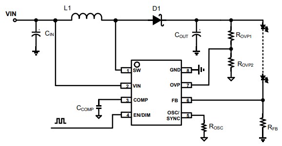 Monolithic Power Systems (MPS) MP3362 Boost LED Driver