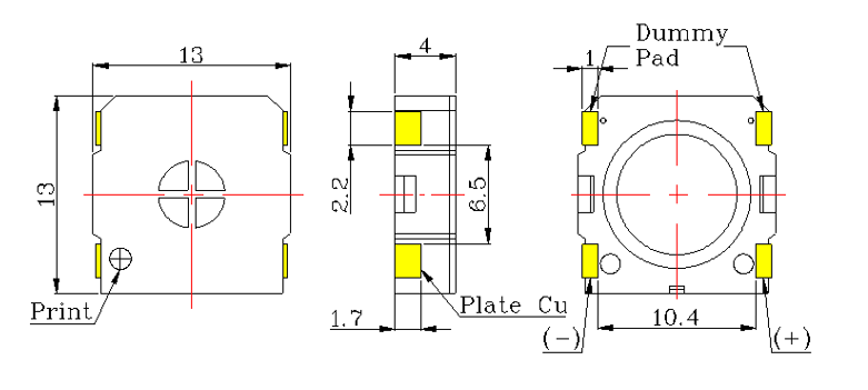 Advanced Acoustic Technology Corp. AKS-1308-1 Micro-Speaker