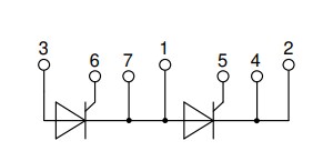 Block Diagram - IXYS MCNA650P2200CA High-Voltage Thyristor Modules