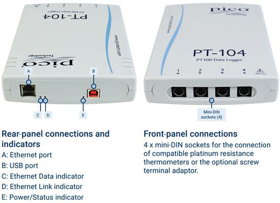 Pico Technology PT-104 High-Accuracy Data Logger