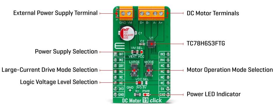 Mikroe DC Motor 19 Click