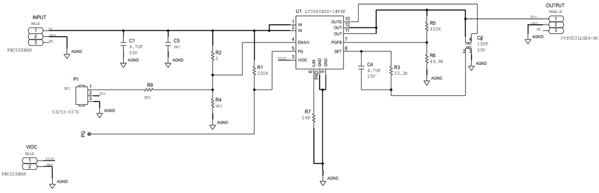 Schematic - Analog Devices Inc. SCP-LT3045-1-EVALZ Evaluation Board