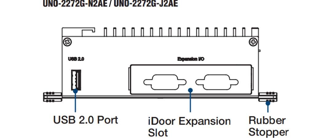 Mechanical Drawing - Advantech UNO-2272G Palm-Size Automation Computer
