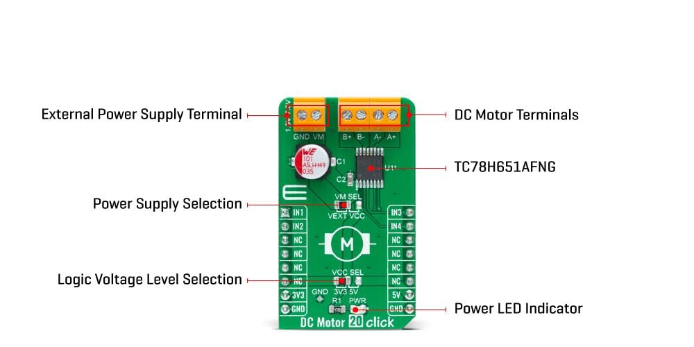 Mikroe DC Motor 20 Click