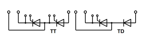 Schematic - Infineon Technologies 1800V Thyristor Modules