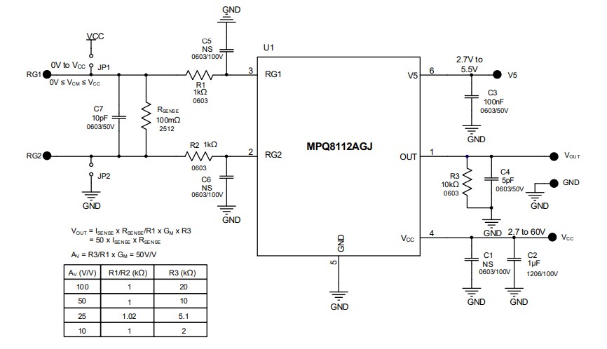 Schematic - Monolithic Power Systems (MPS) EVQ8112A-J-00A Evaluation Board