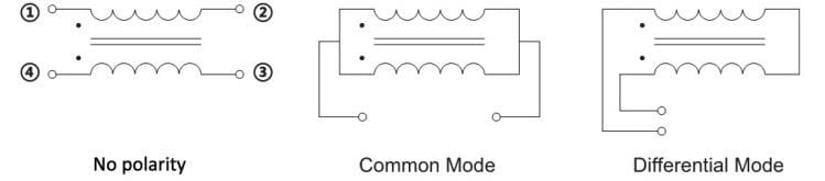 Schematic - Eaton ACE2V3225 Common-mode Chip Inductors