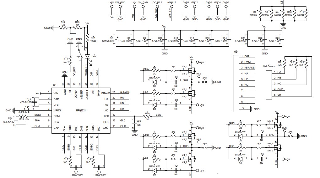 Schematic - Monolithic Power Systems (MPS) EVQ6532-V-00A Evaluation Board