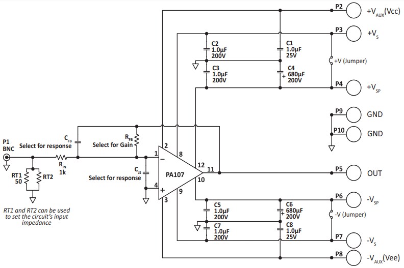 Block Diagram - Apex Microtechnology EK71 Evaluation Kit
