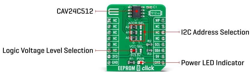 Mikroe EEPROM 8 Click