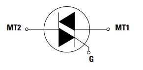 Schematic - Littelfuse QJxx16xHx 16A Alternistor TRIACs