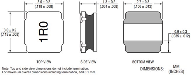 Bourns SRN3015C Semi-Shielded Power Inductors
