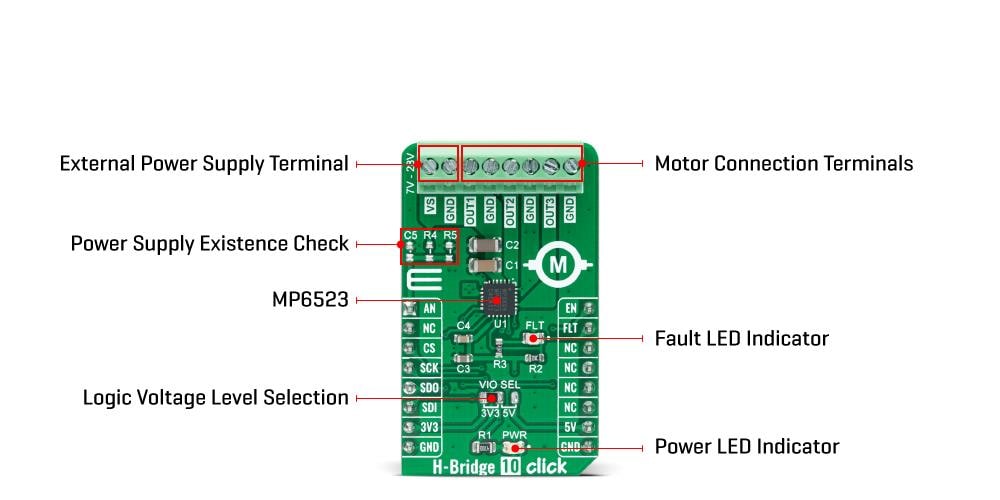 Mikroe H-Bridge 10 Click