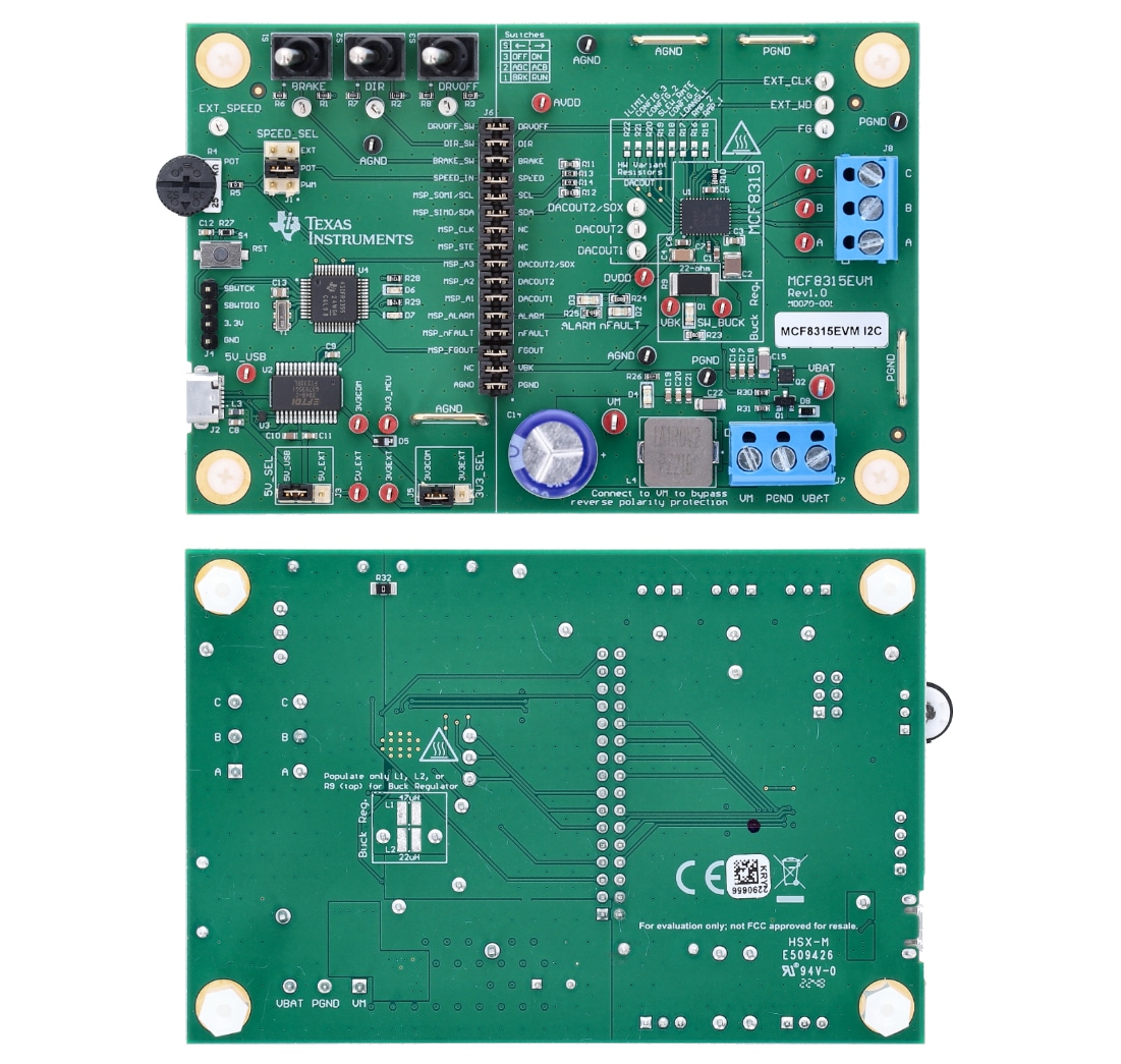 Texas Instruments MCF8315EVM Evaluation Module