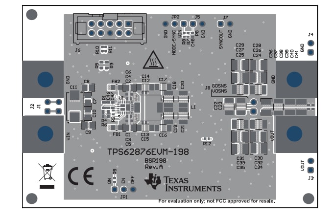 Location Circuit - Texas Instruments TPS62876EVM-198 Evaluation Module