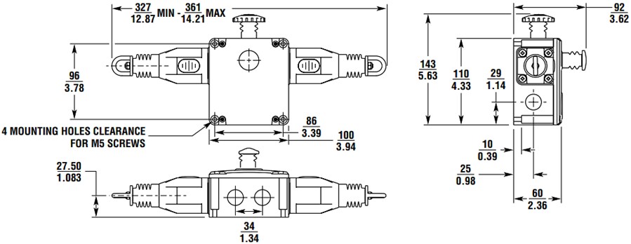 Omron Industrial Automation XER1032 Rope Pull Emergency Stop Switch