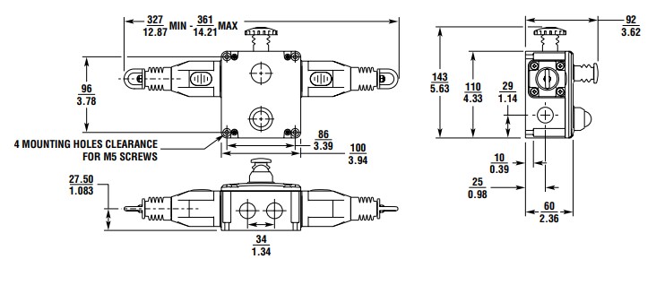 Omron Industrial Automation ER1032 Rope Pull Emergency Stop Switches